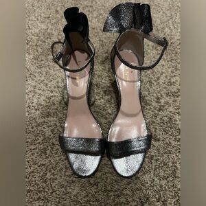 Kate Spade Metallic Silver Heels
